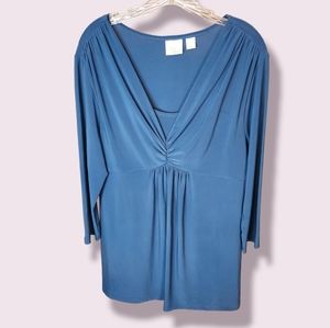 Women With Control (L) 3/4 Sleeve Blouse